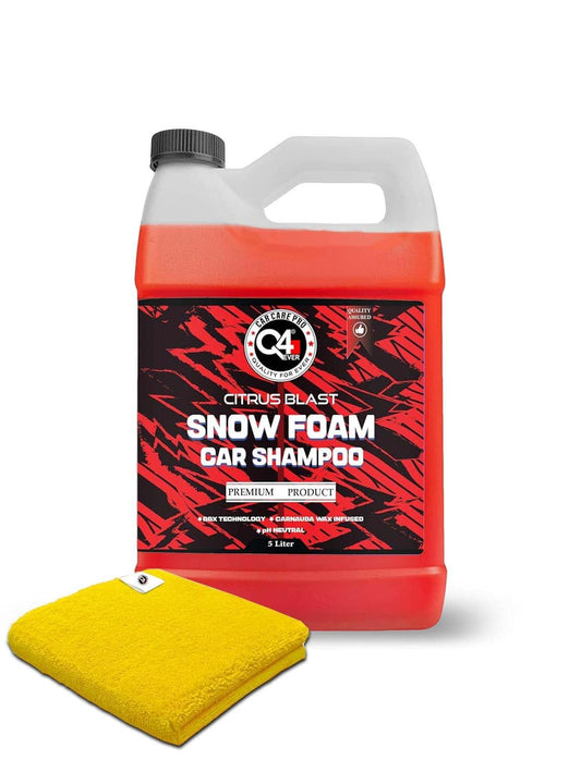 Q4 EVER Ultra Premium Snow Foam Car Shampoo -5 KG | Premium Brazilian Carnube Wax | BBX Technology | PH Nuetral