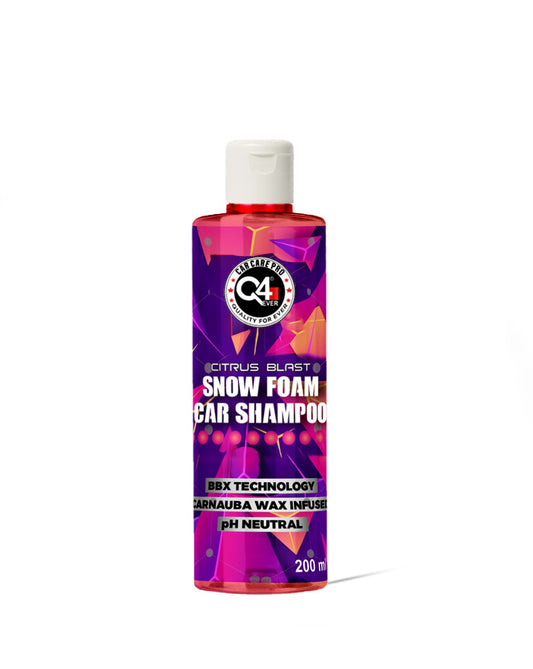 Q4 EVER Ultra Premium Snow Foam Car Shampoo with Microfibre Cloth- 525 ML | Q4 Premium Product